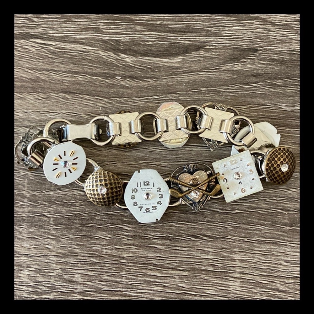 Golf lover bracelet heart country club watch face Lovecore sporty athletic gift